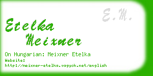 etelka meixner business card